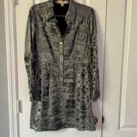 Ted Baker London Metallic Shirt Dress - Picture 7 of 16